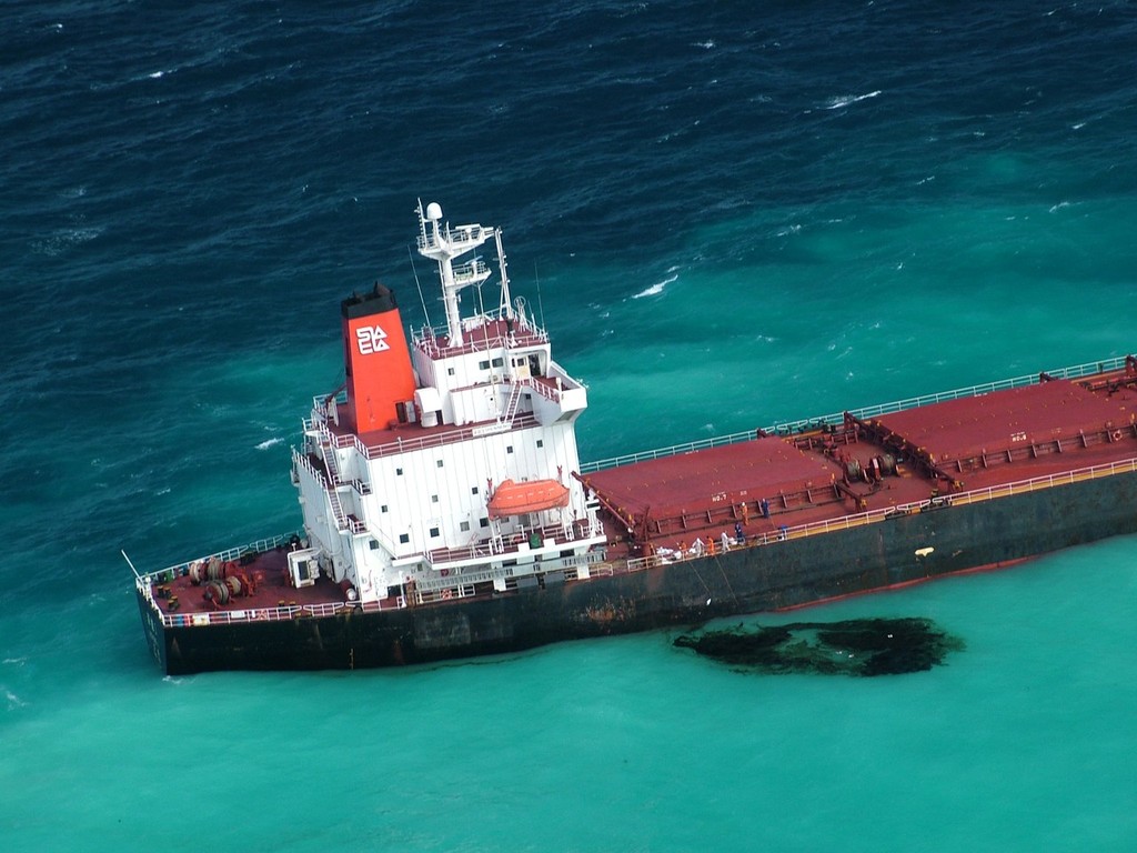 Shipping through the Great Barrier Reef is rising, as are the dangers. © SW